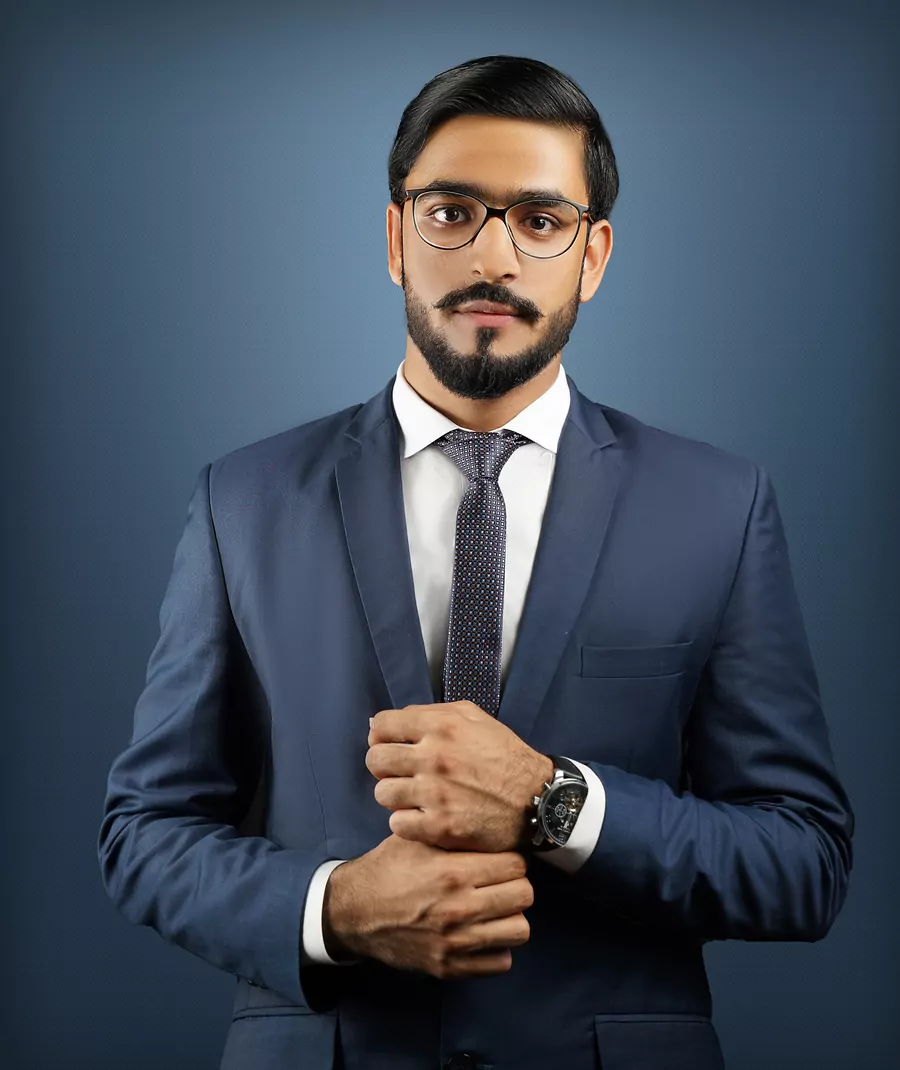 Confident professional in a suit